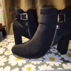 Black Heeled Booties 