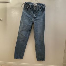 Abercrombie & Fitch Women’s 90’s Straight Ultra High Rise Blue Jeans