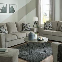 Cascilla Pewter Living Room Set (Sofa, loveseat, Sectional options