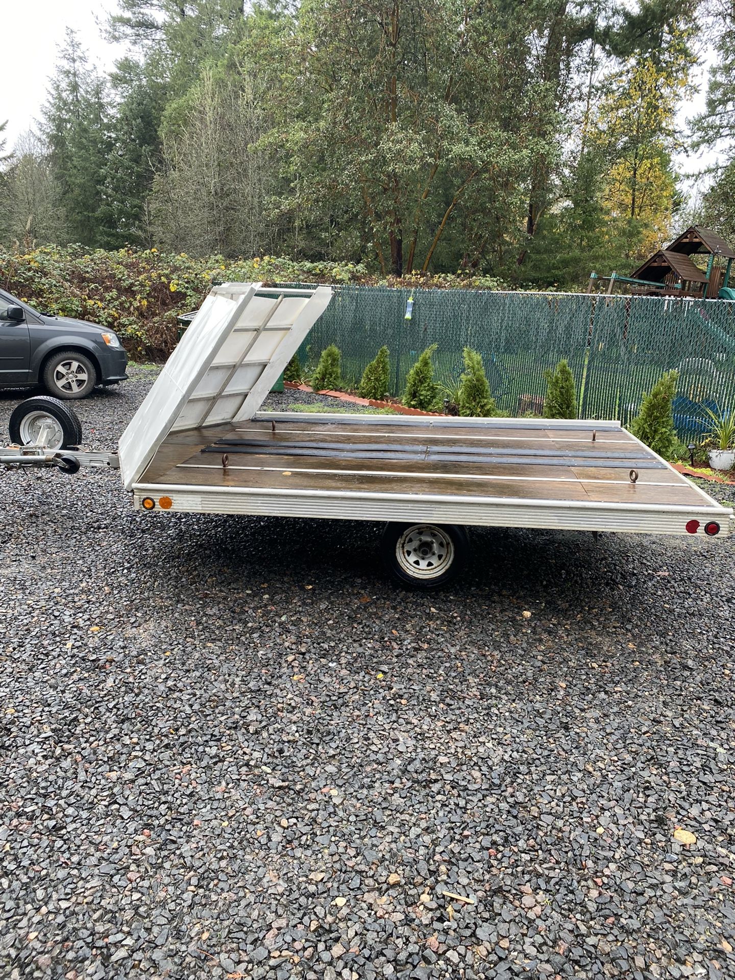 Sled Bed 2 Place Snow Mobile Trailer
