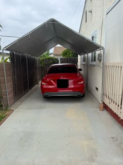Canopy tent garage