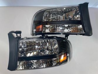 1997 to 2004 Dodge Dakota Amber Reflector Headlights faros focos luces micas