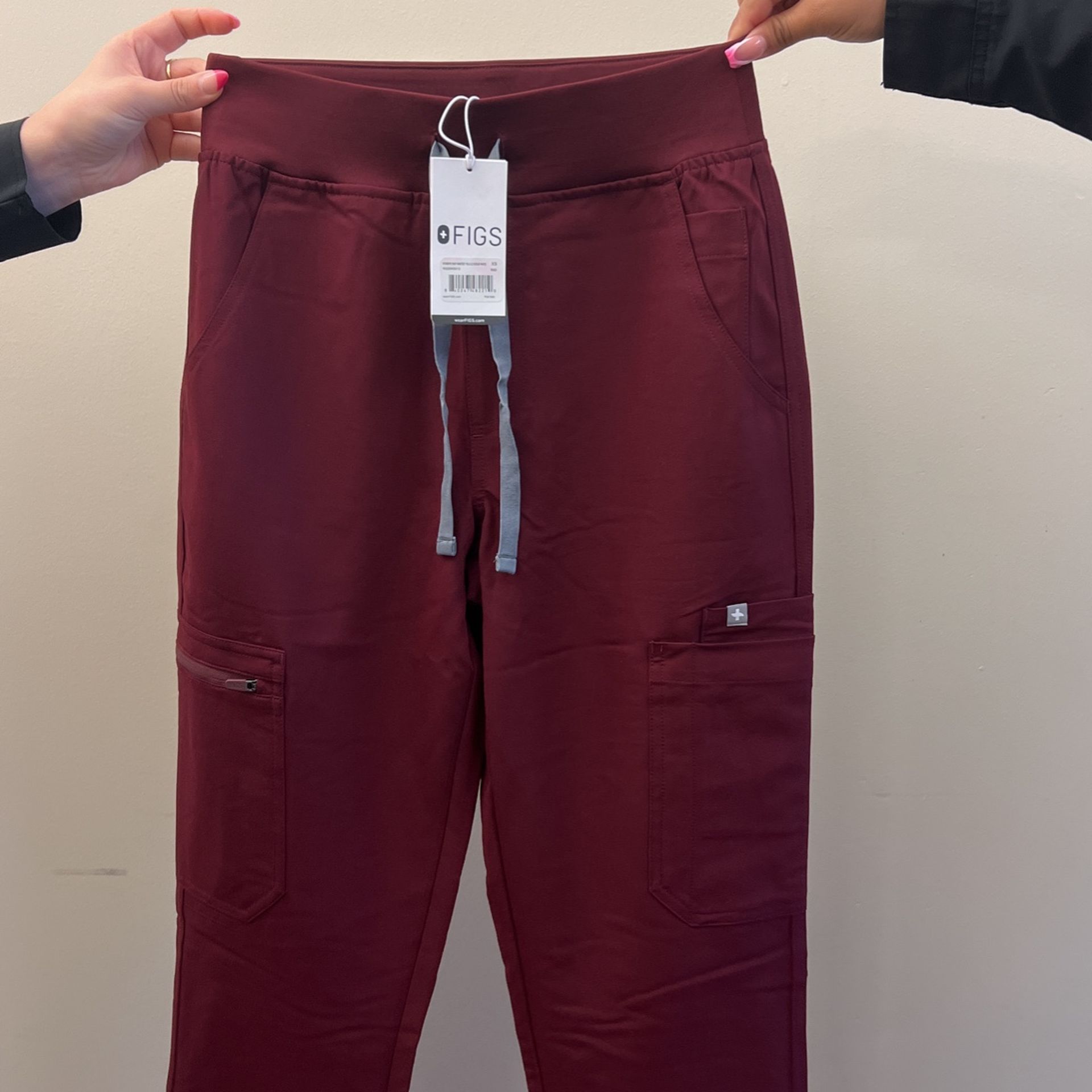 Burgundy Bottom scrubs