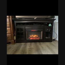 60" Electric Fireplace/TV Stand