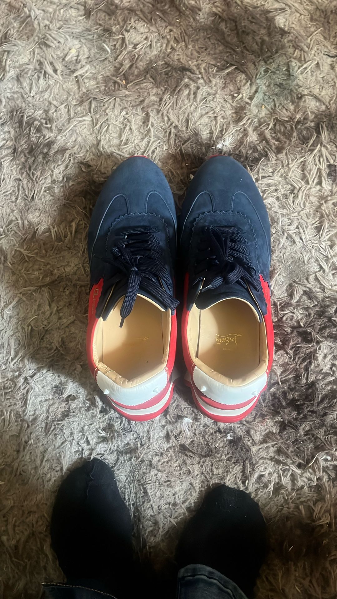 Louboutin Red Bottoms (sharks)
