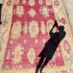 Handmade Turkish wool Oushak first quality 13.7ft x 9.6ft 414cm x 290cm