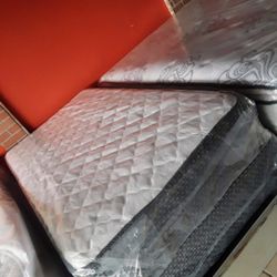 Plush Twin Size Mattress Sets $169.99 (Mattress And Boxspring Only)