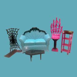 Monster High Colorful Dollhouse Furniture Set