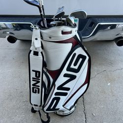 Ping Golf Staff Bag With Clubs 