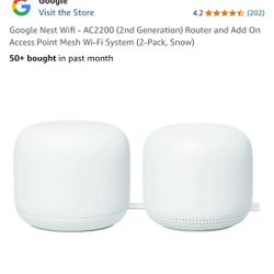 Google Nest Wifi Router With Satellite Extender