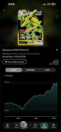 Rayquaza VMAX (Secret) TG29/TG30 Silver Tempest Trainer Gallery
