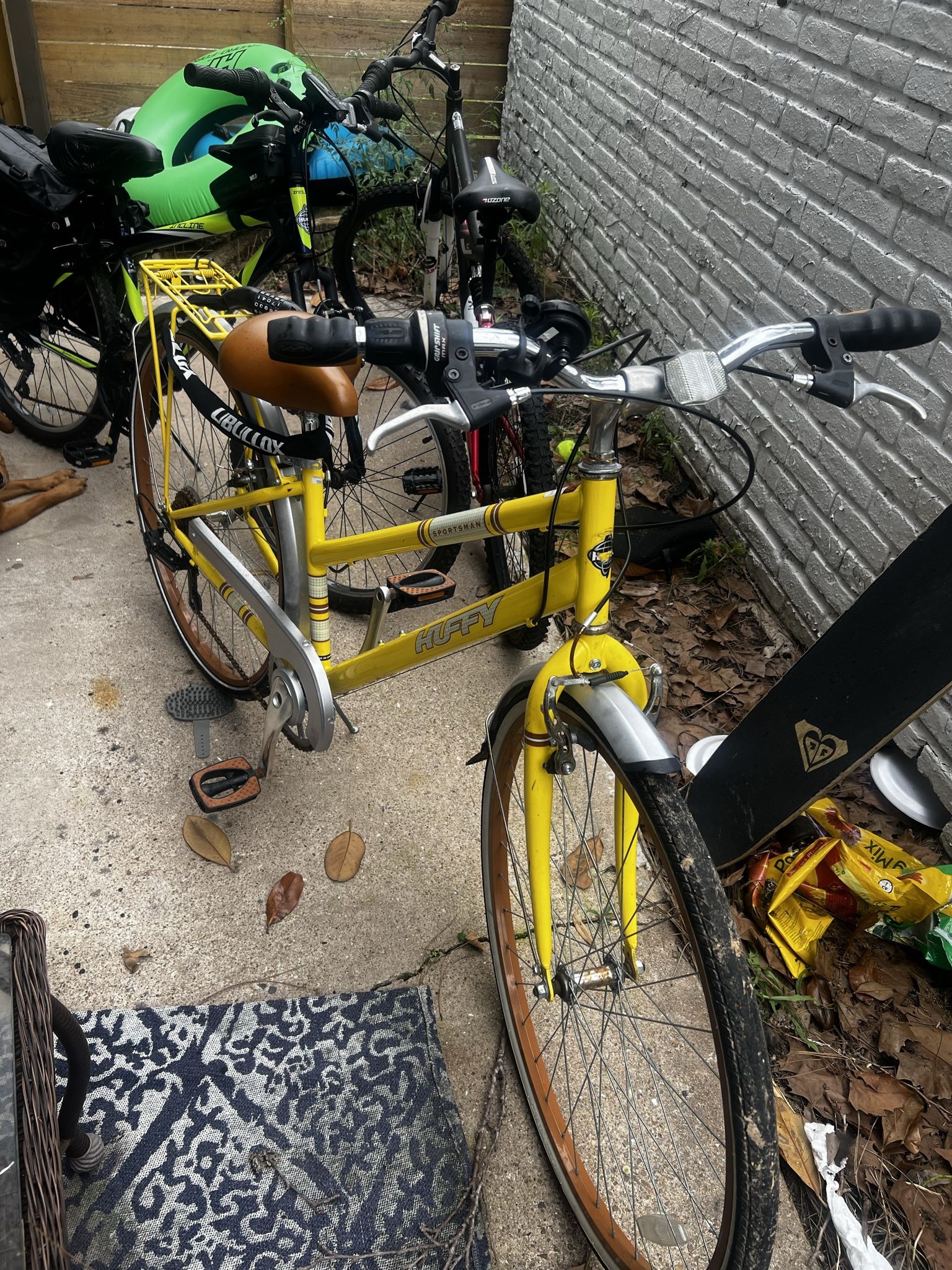 Yellow Huffy Bike