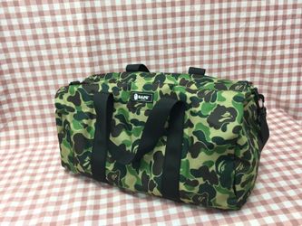 A bathing ape bape camo duffel gym bag