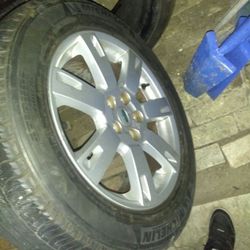 Land Rover tire with wheel