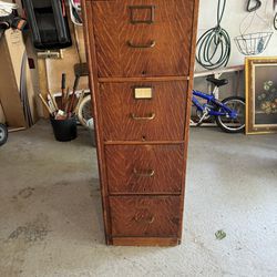 Filing Cabinet-antique Oak