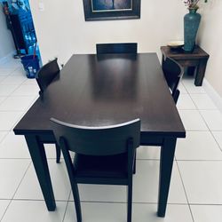 dining table, with four chairs, excellent condition, negotiable price