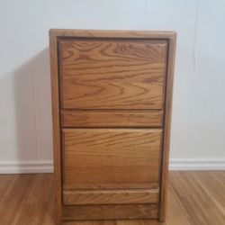 Wood Side Table/end table With Drawers