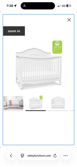 4-1 convertible white crib