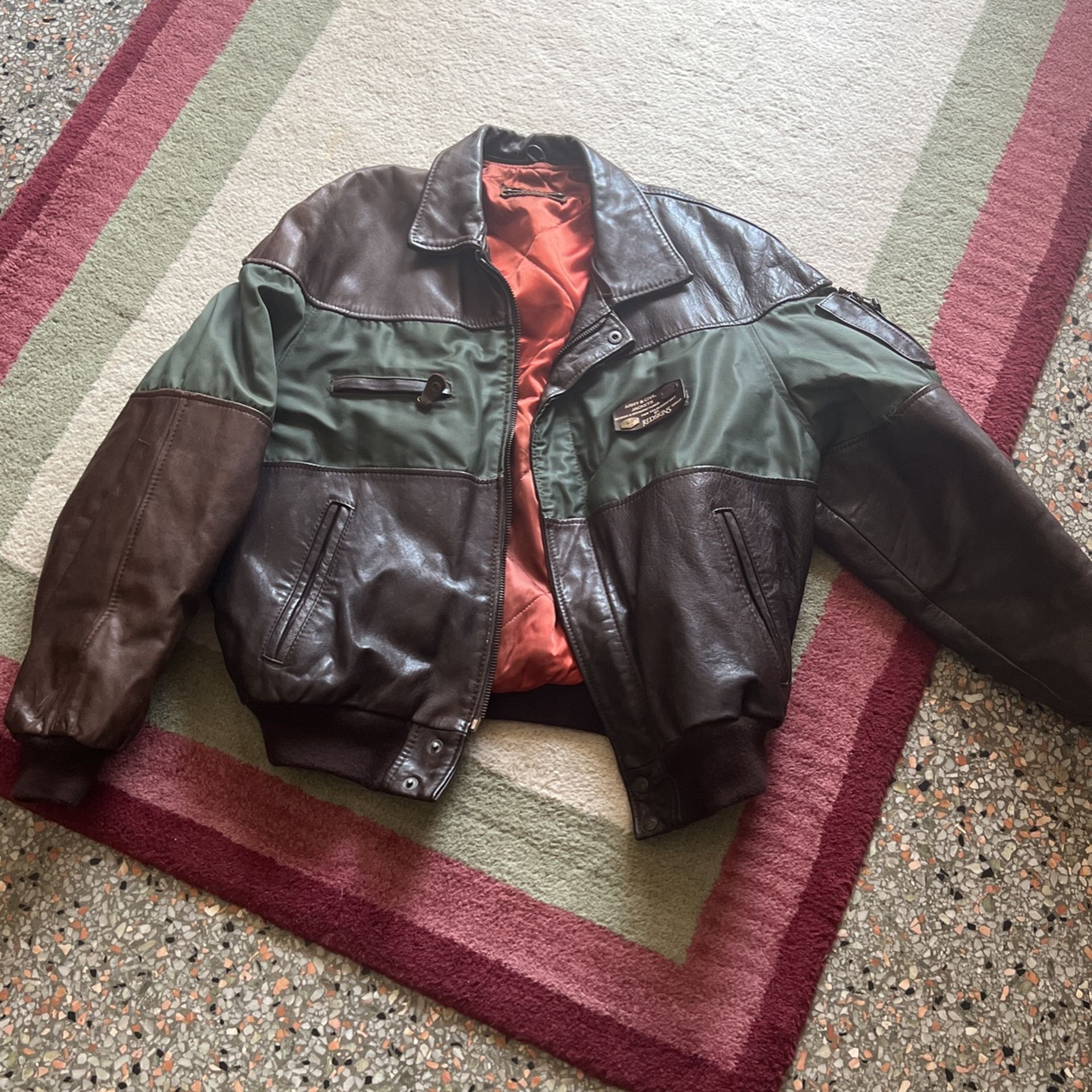 Leather Redskin Bomber Jacket
