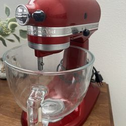Red Kitchen Aid Mixer