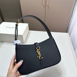 A black handbag