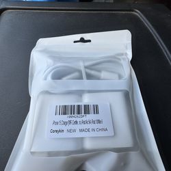 2 USBC with USBA ports with 2 USBC cables cords