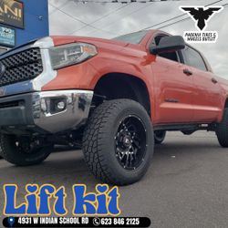 LIFT KIT 6” TUNDRA TACOMA CHEVY SILVERADO GMC SIERRA NISSAN TITAN CHEVY TAHOE.  