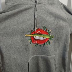 Basic gray Hoodie 420 Size Large