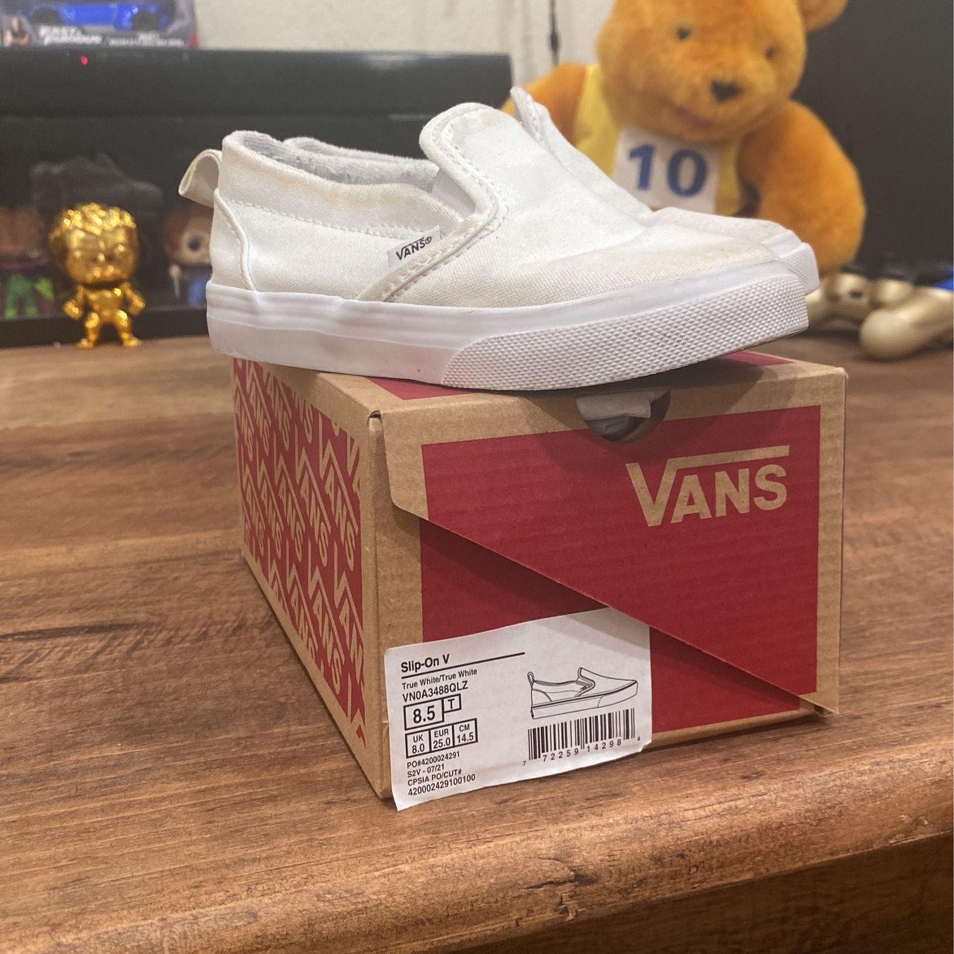 Toddler White Vans