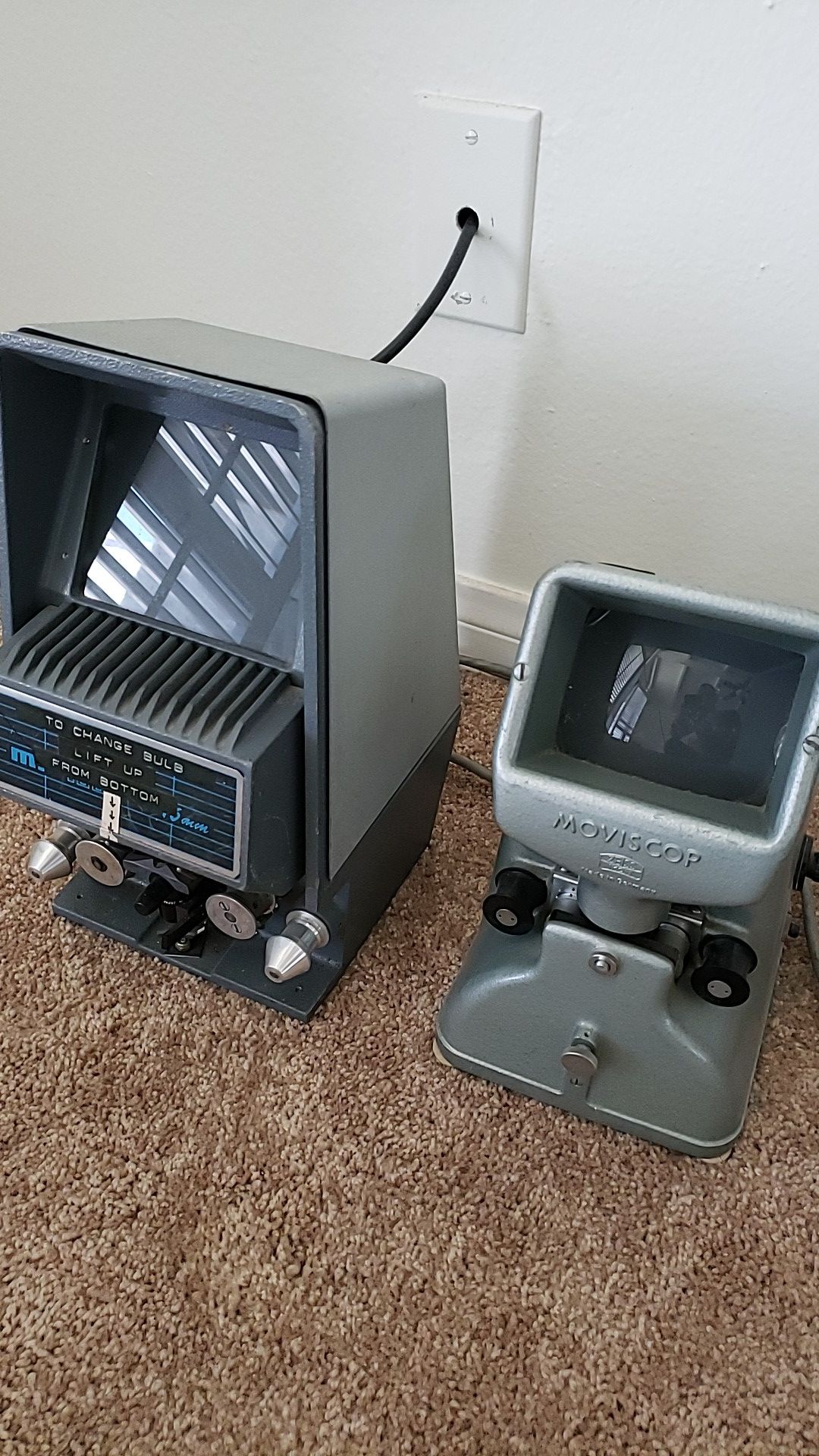 2x 16mm film editing equipment vintage