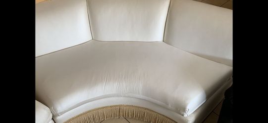 Two piece white sectional sofa $249 obo 