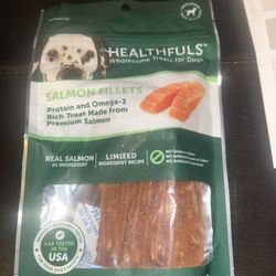 Lot of 17 Healthfuls Dog Treats / Salmon Fillets & Sweet Potato