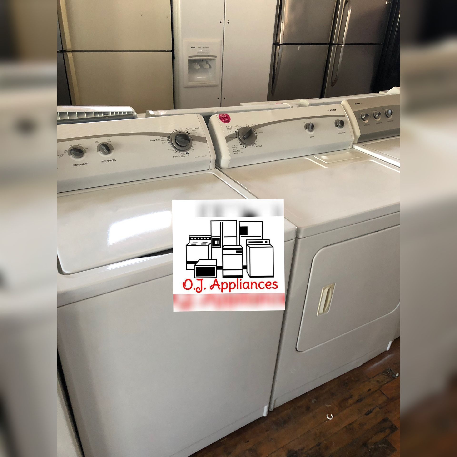 Kenmore white electric washer and dryer combo