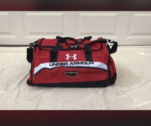 Under Armor red/black duffle bag