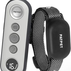 PATPET Dog-Shock-Collar with Remote for Small-Medium-Large Dogs - 3 Safe Training Modes, Rechargeable Waterproof Dog Training Collar for Dogs (8-120 |