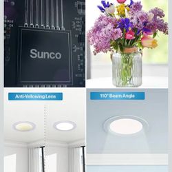 Sunco 12 Pack 4 Inch Recessed Lights