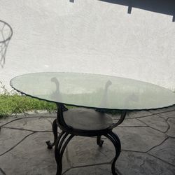 Glass table - antique 