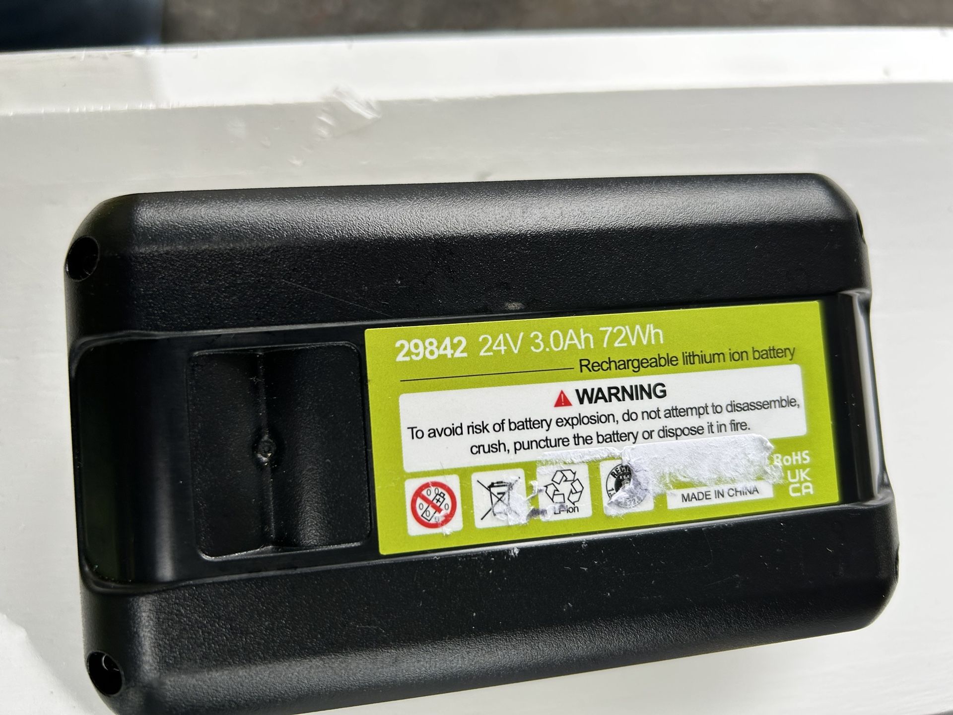 Rechargeable Lithium Ion Battery 24 V 3.0 AH