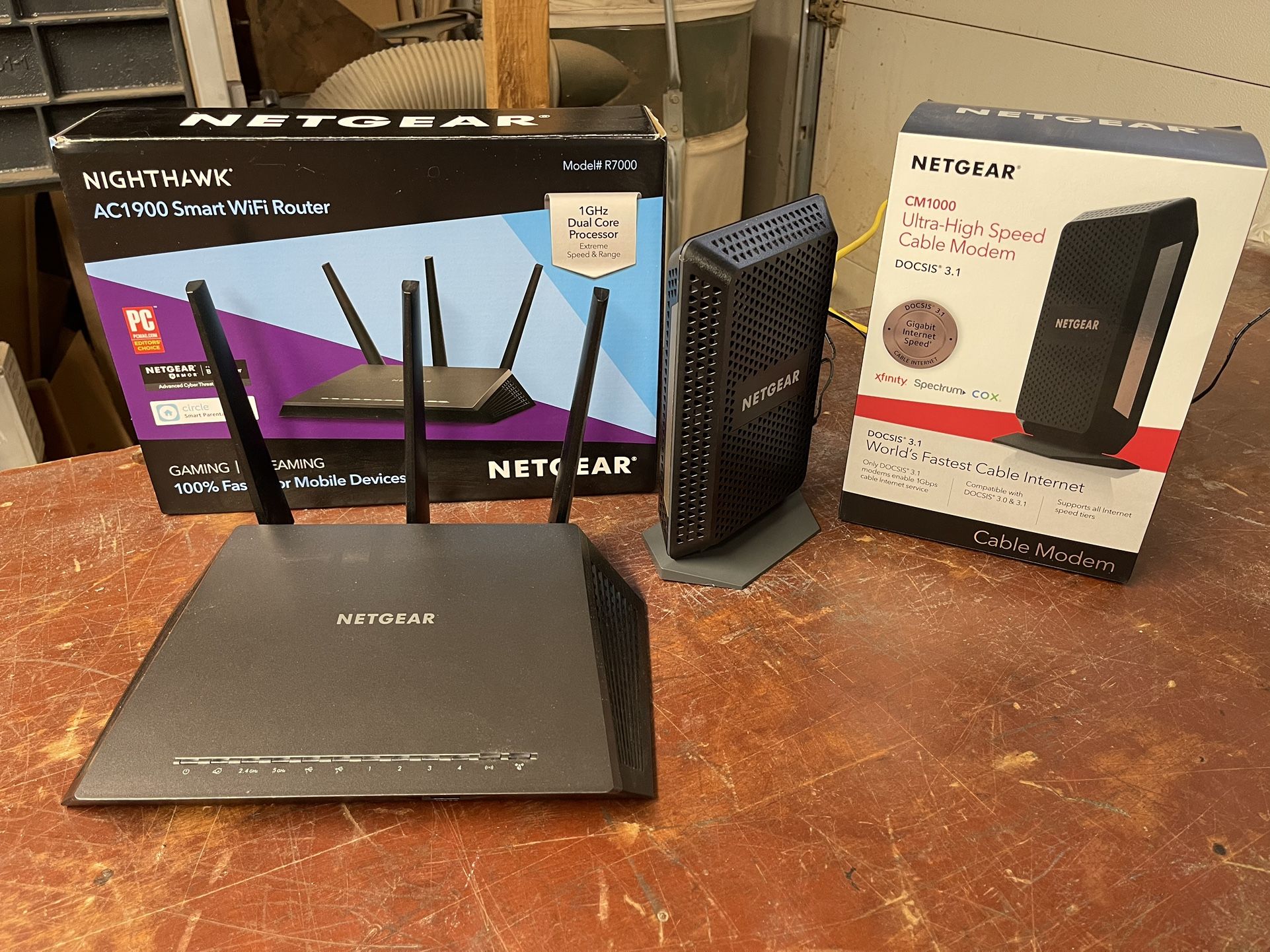 Net gear smart Wi-Fi, router And ultra high speed, cable, modem