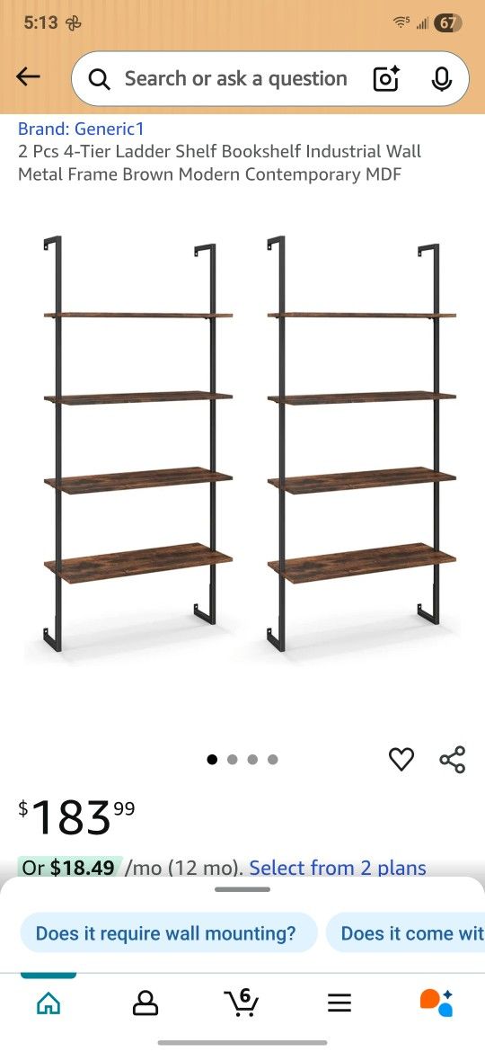 Floating Bookshelves 