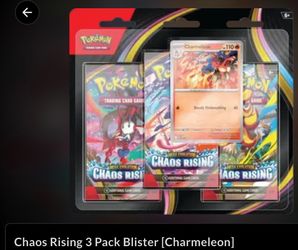 Pokemon Chaos Rising 3 Pack Blister [Charmeleon]