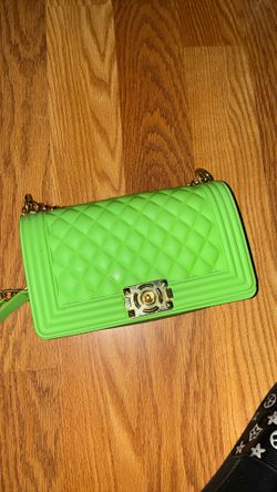 Lime green purse