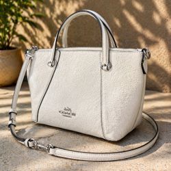Original Coach Leather Handbag – White – Excellent Condition – Crossbody / Shoulder Bag 