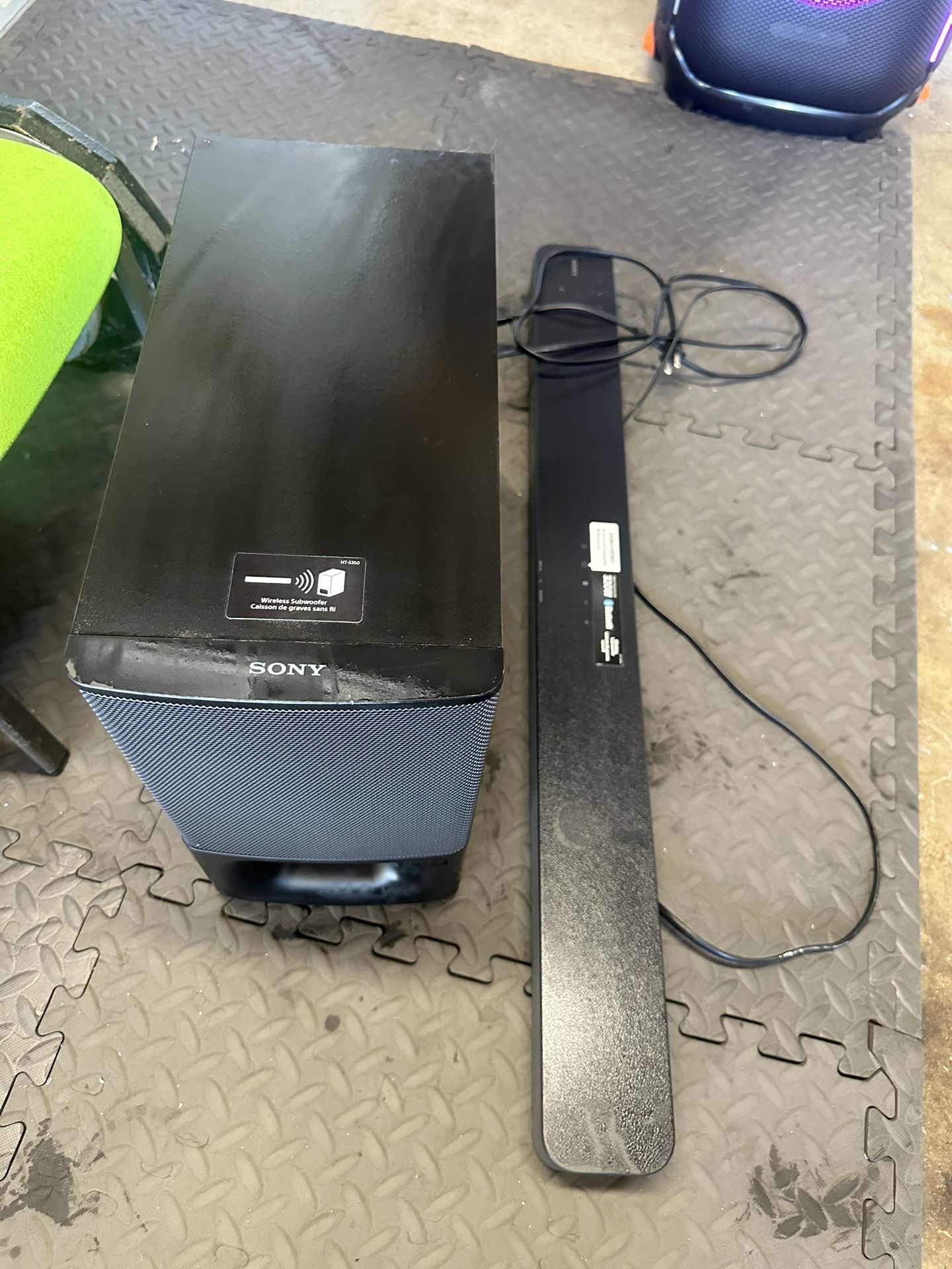 Sony Soundbar And Subwoofer