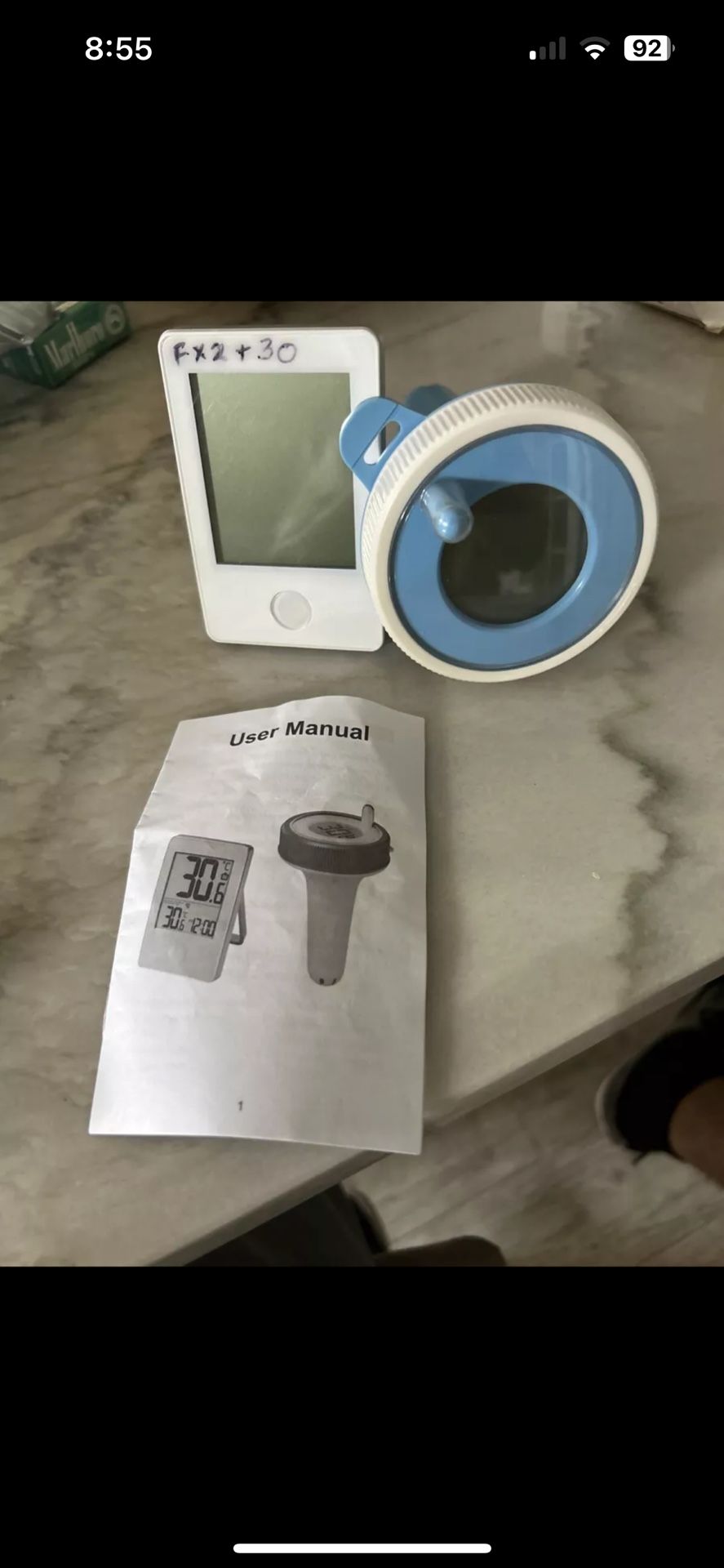 Thermometer digital Floating Swimming pool Wireless Control