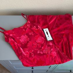 Valentines Day Red Open Back Dress Size S 