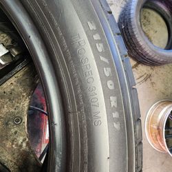 Very Good Pair Of 215/50R17 Michelin Energy Saver A/S Selfseal Just$80 Each Free Installation Only At GM Bros Garage In S El Monte Ca 