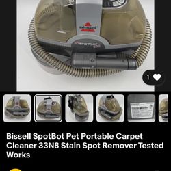 Bissell Spotbot Portable Cartpet 