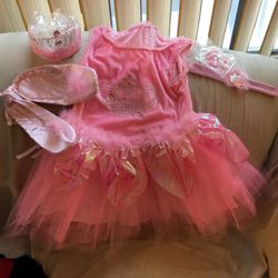 Girl’s Dress Up Set - Princess Costume- Brand New In Box - Never Worn  - Pink Ballerina Dress, Crown, Shoes, Wand, Bracelet 