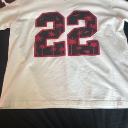 White Amiri Football Jersey design t shirt XL